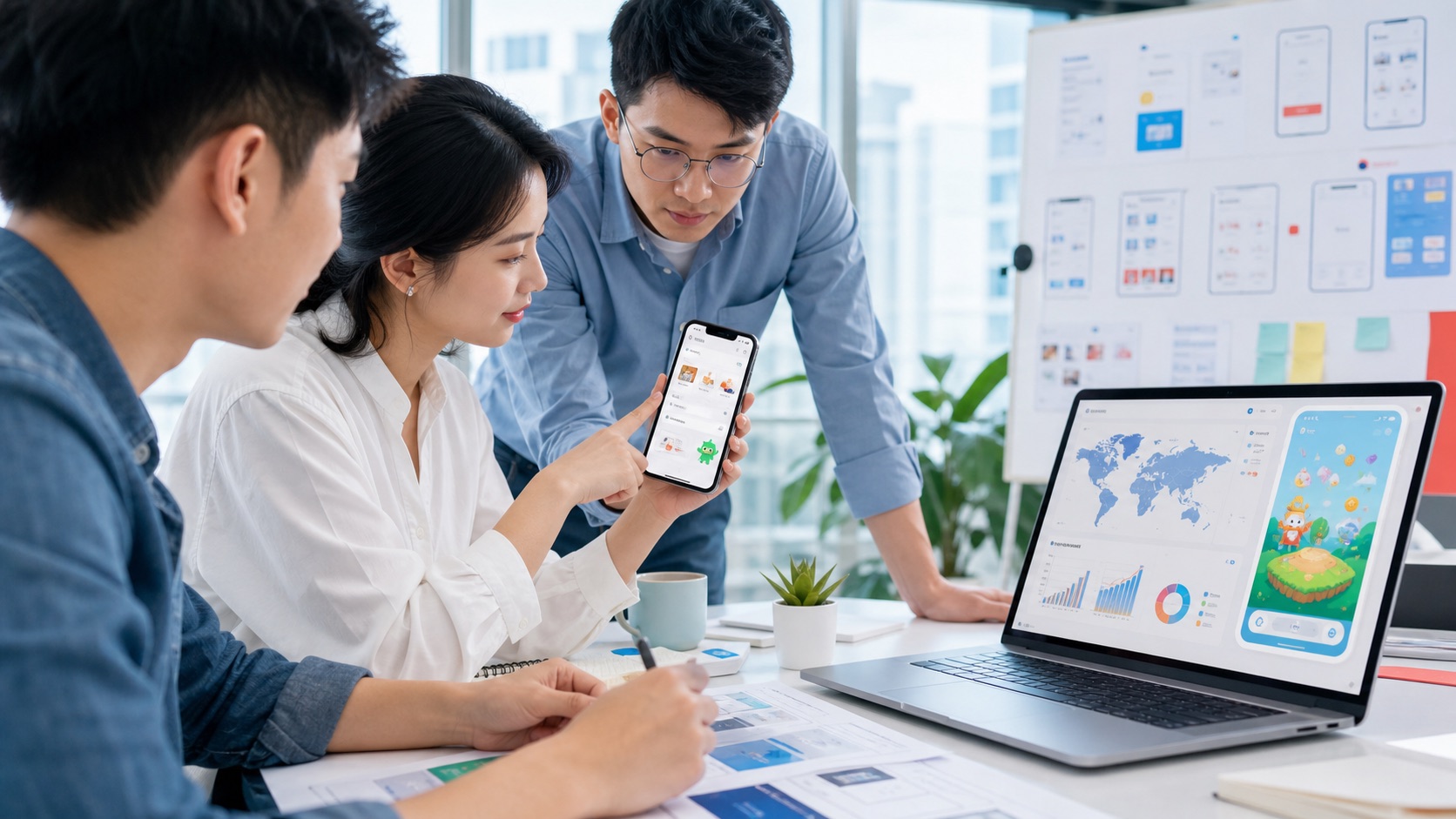 Product team testing a localized mini program and campaign analytics